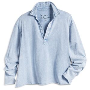 Frank & Eileen Jersey Patrick popover henley light blue M mineral